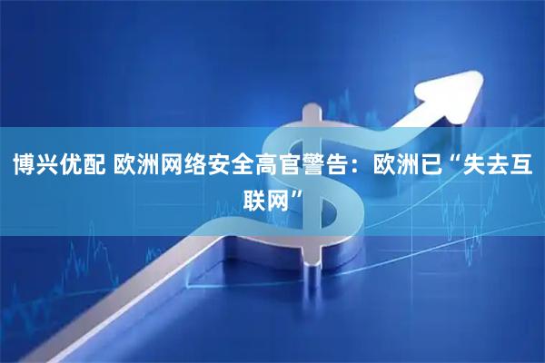 博兴优配 欧洲网络安全高官警告：欧洲已“失去互联网”