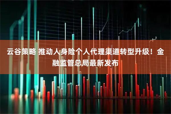 云谷策略 推动人身险个人代理渠道转型升级！金融监管总局最新发布