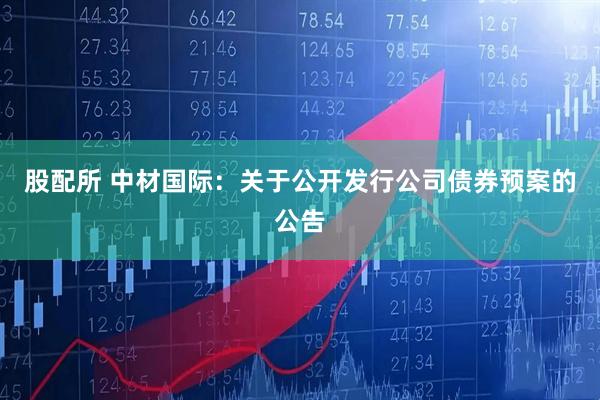 股配所 中材国际：关于公开发行公司债券预案的公告